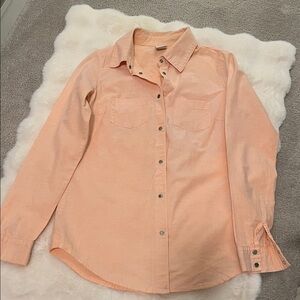 Vero Moda Peach Button Down Shirt Size XS